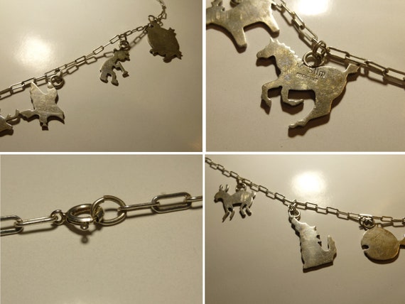 Sterling Navajo Animal Charm Necklace. Native Ame… - image 3