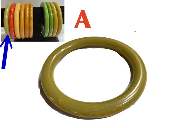 YOU CHOOSE. Super Rounded Bakelite Bangles. Vario… - image 5