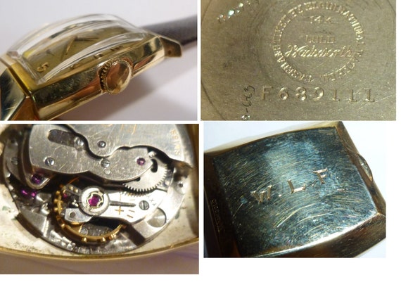 Vintage 14k GOLD Elgin Deluxe Wrist Watch. Fancy … - image 9
