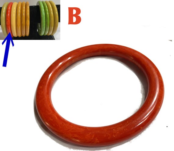 YOU CHOOSE. Super Rounded Bakelite Bangles. Vario… - image 6