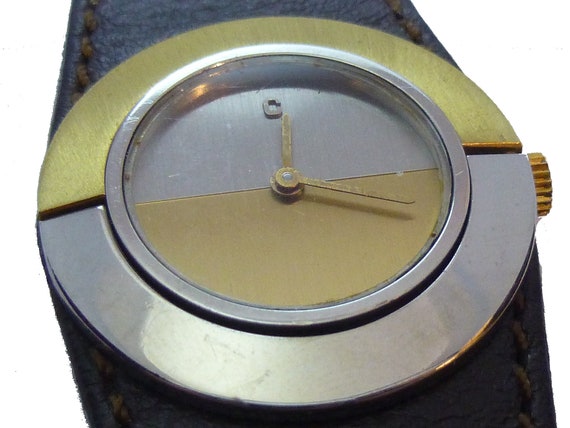 1960s Ladies Concord Watch. Super Mod Two -Tone U… - image 1