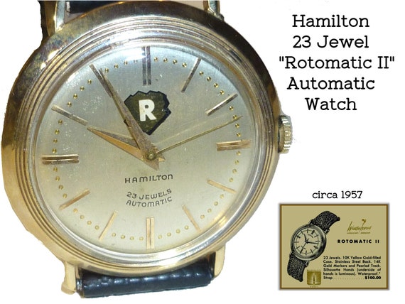 Hamilton "Rotomatic II" 23 Jewel Automatic Wrist … - image 1