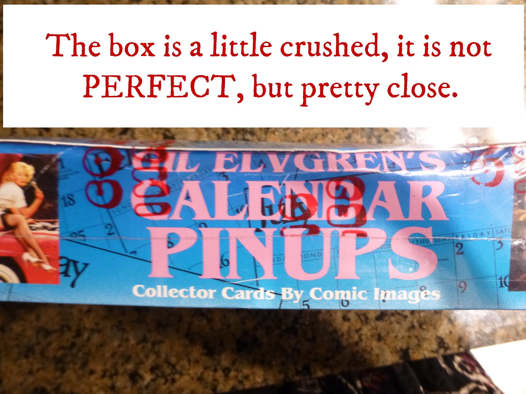 Gil Elvgren SEALED Box of Pin-up Trading Cards. Printed by