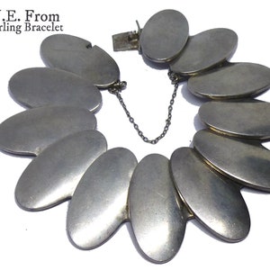 Modernist Sterling Silver Bracelet by Nils Erik FROM. Denmark Circa 1960s. Danish Silver by NE FROM. 77 Grams