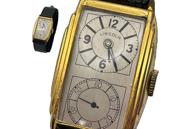Vintage Doctor's Wrist Watch. Art Deco Double Dia… - image 1