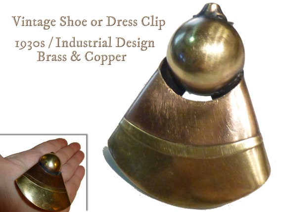 Vintage Dress or Shoe Clip. 1930s Industrial Desi… - image 1