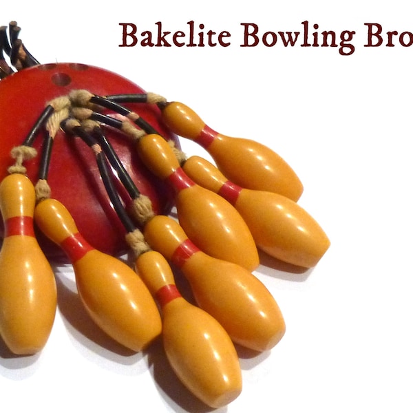 Bakelite Bowling Pin Etsy