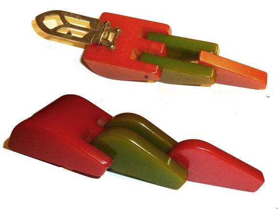 Vintage Bakelite Machine Age Clip. Three Inches L… - image 4