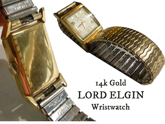 Vintage Gent s Lord Elgin Vintage Wristwatch. 21 Jewel Manual Wind