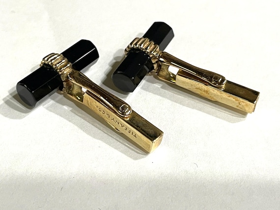 Vintage 14k Gold Tiffany & Co. Cufflinks With Original Box, 1970s