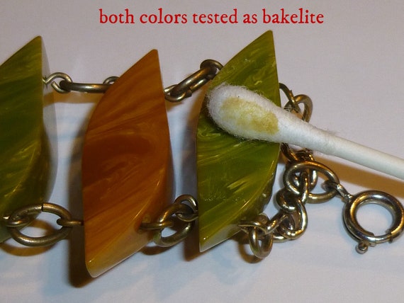 Vintage Bakelite Sliced Links Bracelet. Circa 194… - image 4