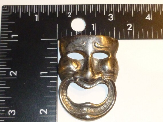 Vintage CINI. Amazingly detailed "Theater Mask" S… - image 6