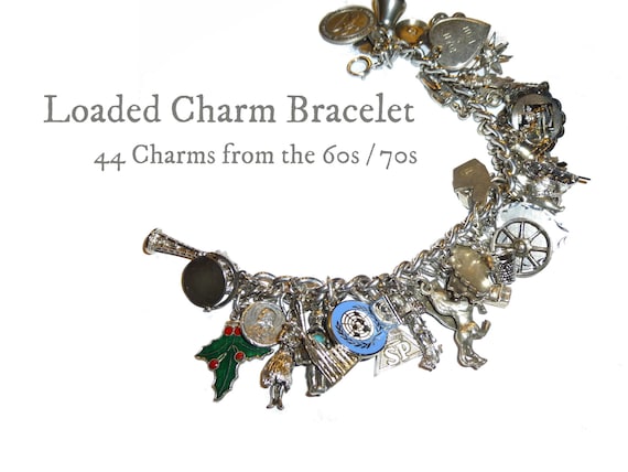 Bracelet Ancien Tressé Années 60/70 - Alliage Doré Avec Perles - Longueur 17-18 Cm - Made In USA