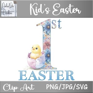 Erstes Ostern Baby Küken Png, Original Designer Png, Aquarell Clip Art, niedliche digitale Grafik, digital herunterladbare Datei, Ostern Chic JPG