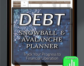 Debt Free Journey Tracker Personal Finance Dashboard Money Management Tool Bill Payoff Checklist Amortization Schedule Numbers Spreadsheet
