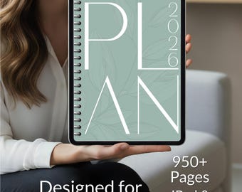 2026 Hyperlinked Life Organizer for Goodnotes and Notability Digital Planner Pdf Template Daily Journal