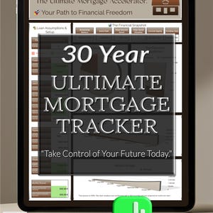 Mortgage Tracker Debt Payoff Planner Home Loan Calculator Property Budget Payment Schedule Equity Builder   Financial Log