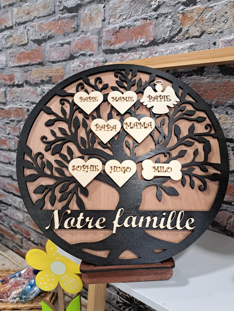 Personalized Wooden Family Tree - Etsy