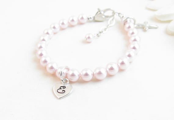 christening charm bracelet