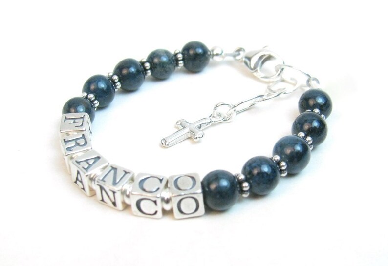 personalized baptism bracelet