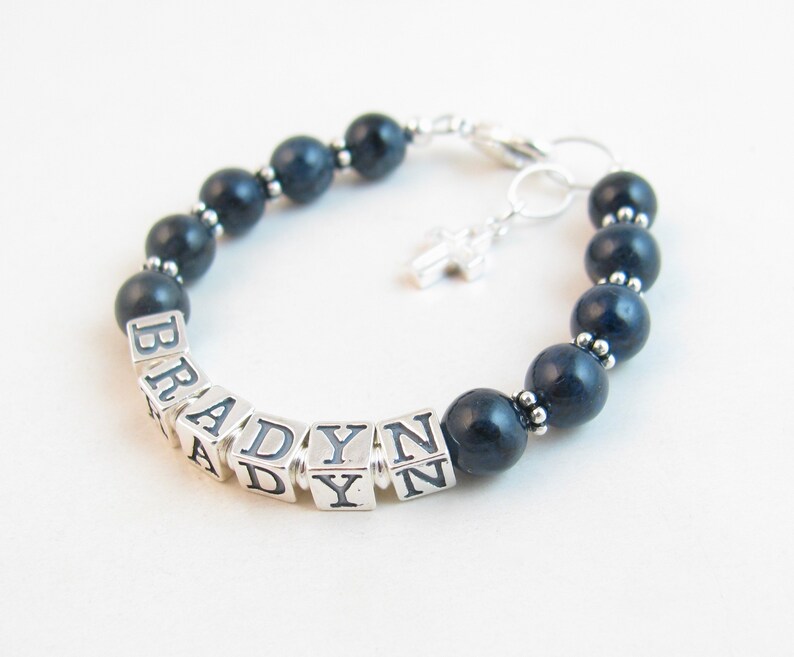 personalized baptism bracelet