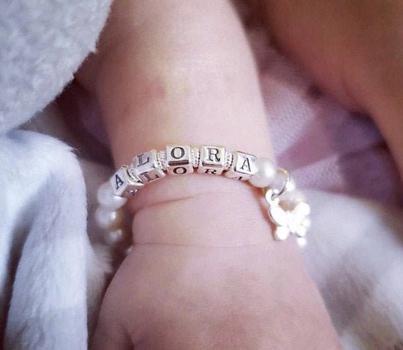 baptism pearl bracelet