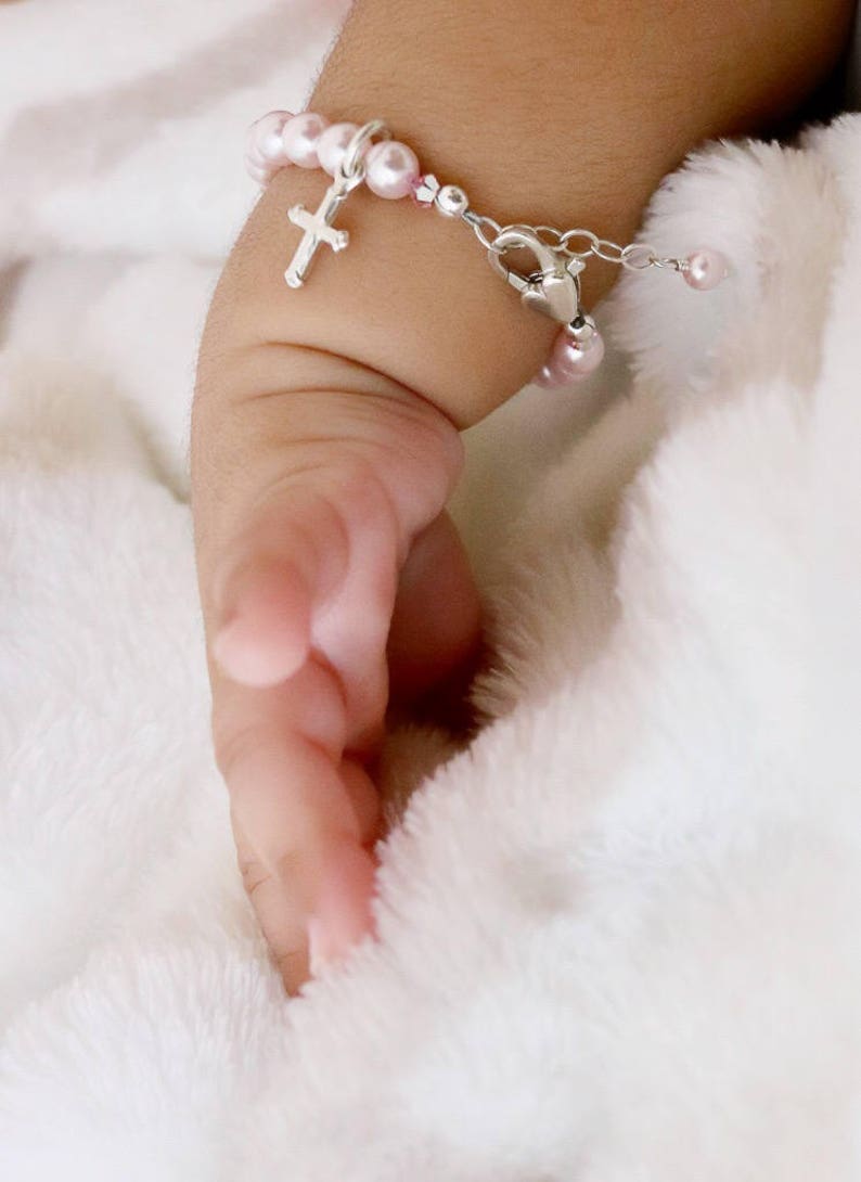Personalized Bracelet for Infant Baby Girl Child Baptism Etsy Australia