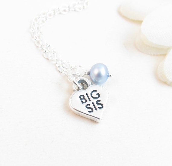 Sterling Silver Big Sister Necklace Big 