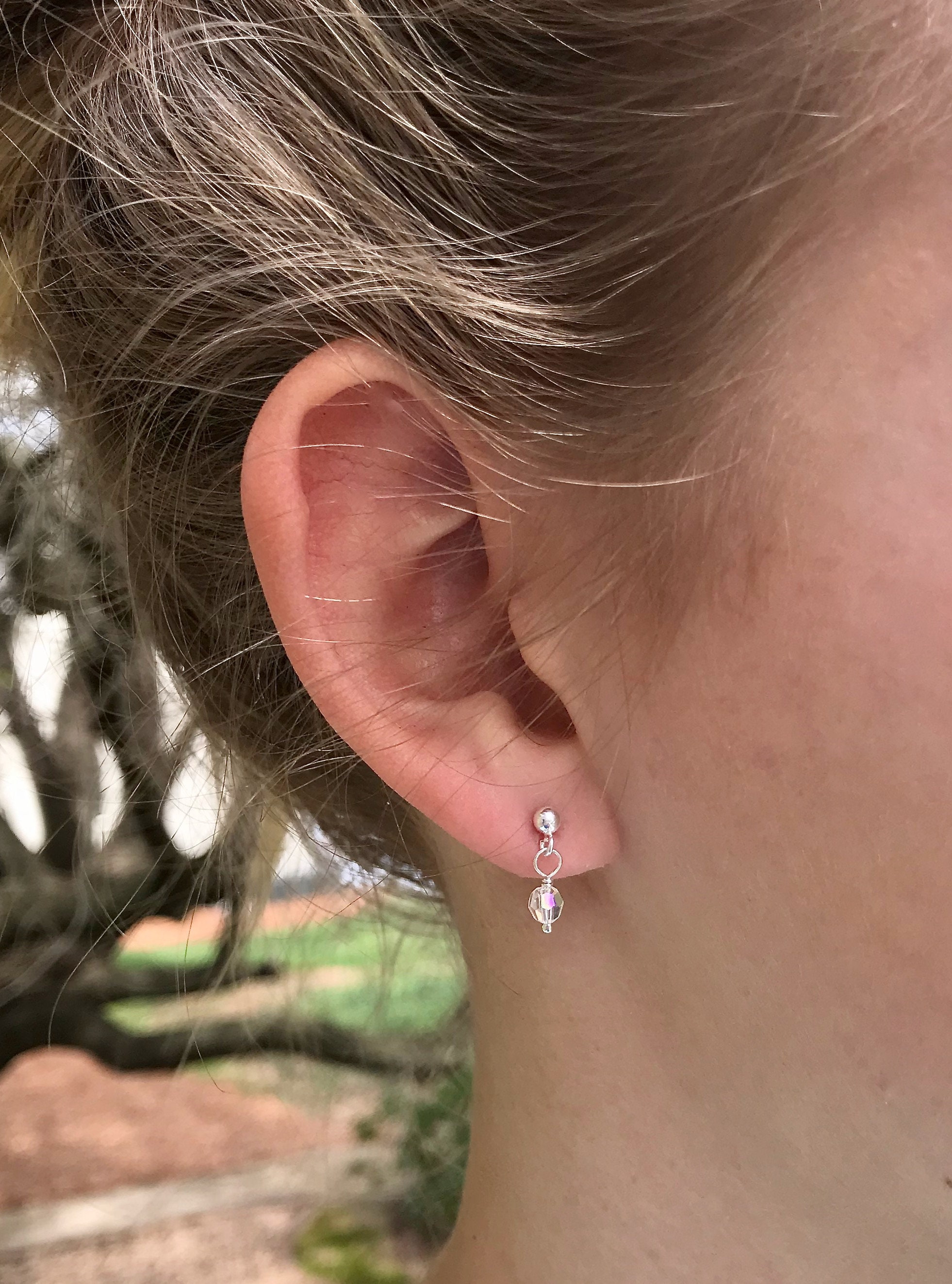 Moonstone small drop earrings – wandagaledesign