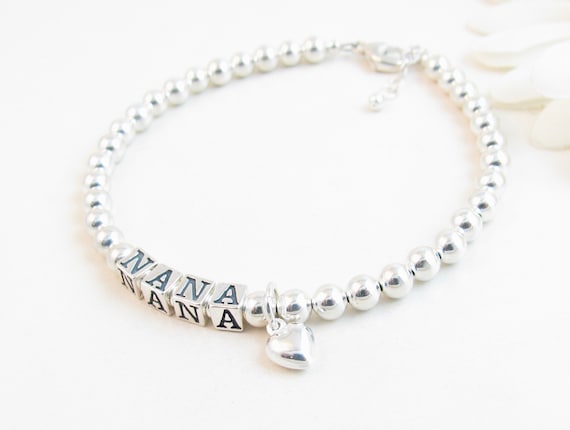 Nana Charm Bracelet Sterling Silver 7