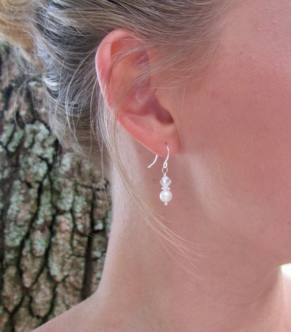 Pendientes De Gotas De Perlas De Agua Dulce Natural Star 925 Pendientes De Gotas De Perlas De Agua Dulce Natural Star 925