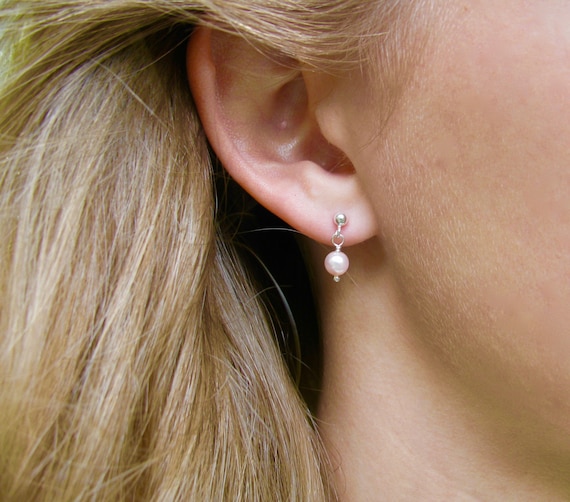 Very small Sterling Silver 12mm Dollar sign miniature dangle earrings | eBay