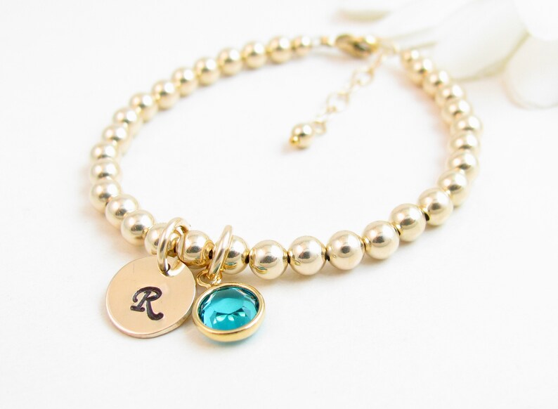 Twin ID Bracelets Gift for Newborn Twin Girls 2 Gold Beaded Etsy