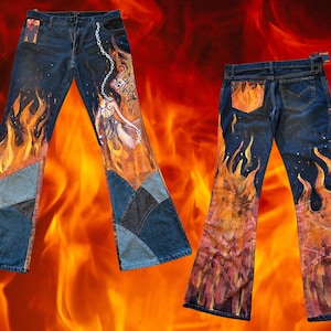 Hand Painted Jeans