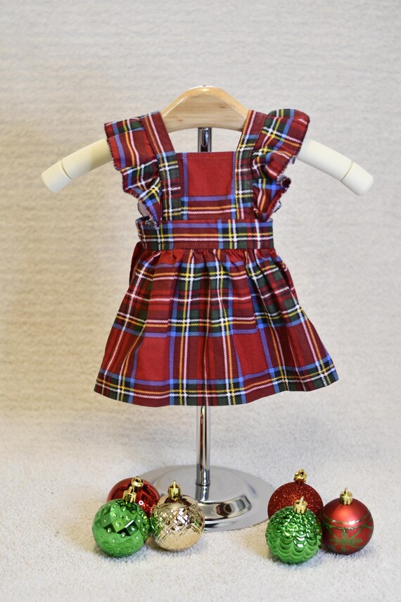 christmas pinafore dress Miriam Tartan Pinafore  Miss Patina