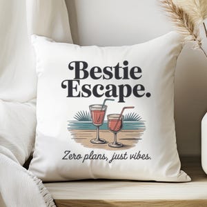 Bestie Escape PNG | Cocktail & Girlstrip Design | Boho Sommermotiv für Shirts, Karten und Poster