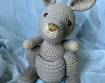 Crocheted Kangaroo with Pocket