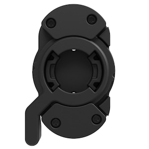 May include: Black plastic phone mount with a rotating head and a lever to secure the phone.