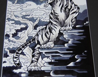 11x14 Photo Print - Tiger on the Mountain