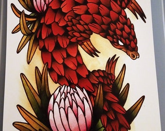 Pangolin - Digital print
