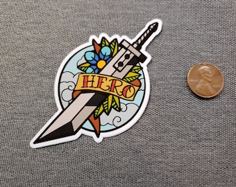 Vinyl sticker "Hero of Midgar"