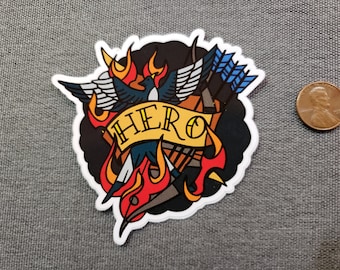 Vinyl sticker "Hero of District 12"