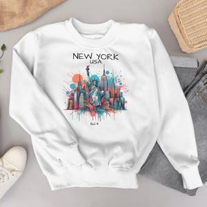 New York Sweatshirt, New York City Sweatshirt, East Coast Sweatshirt, New Yorker Sweatshirt, New York Lover Gift, Nyc Sweatshirt for women