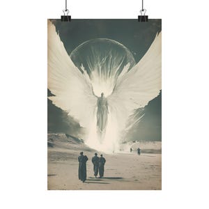 SCP 001 - The Gate Guardian - Premium Matte Paper Poster, SCP Photo, Cryptid Photo Real, SCP Foundation,  Angel Creature