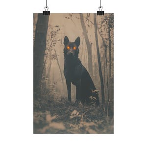 SCP 023 - The Black Shuck - Premium Matte Paper Poster, SCP Photo, Cryptid Photo Real, SCP Foundation, Blob Monster Photo