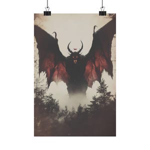 SCP 001 - The Scarlet King - Premium Matte Paper Poster, SCP Photo, Cryptid Photo Real, SCP Foundation, Evil Demon Creature