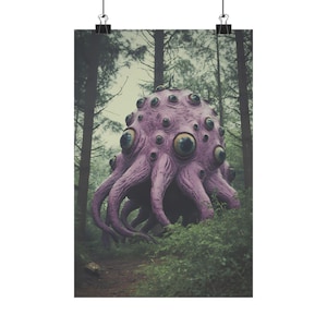 SCP 6033 - The Friend With Many Arms - Premium Matte Paper Poster, SCP Photo, Cryptid Photo Real, SCP Foundation, Nice Old Man