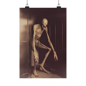 SCP 001 - Shy Guy - Premium Matte Paper Poster, SCP Photo, Cryptid Photo Real, SCP Foundation, Evil Creature