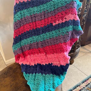 Handmade crochet stroller/baby blanket