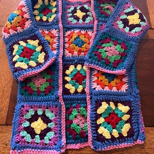 Handmade crochet little girls Cardigan